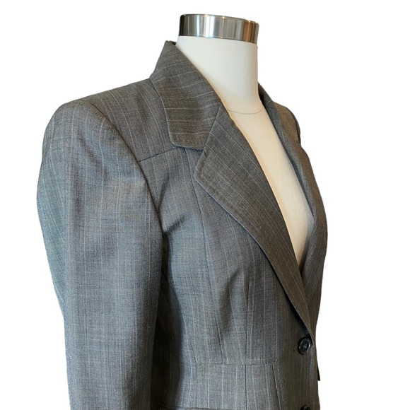 Anne Klein Wool Pinstripe Suit Blazer & Trouser Pants Set - Picture 8 of 15